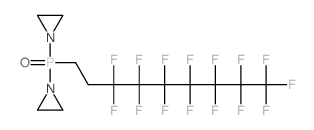 Aziridine,1,1'-[(3,3,4,4,5,5,6,6,7,7,8,8,9,9,9-pentadecafluorononyl)phosphinylidene]bis-(9CI) structure