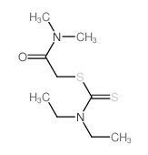 Carbamodithioic acid,diethyl-, 2-(dimethylamino)-2-oxoethyl ester (9CI) picture