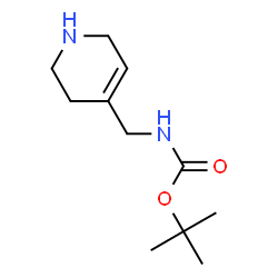 Carbamic acid, [(1,2,3,6-tetrahydro-4-pyridinyl)methyl]-, 1,1-dimethylethyl ester结构式