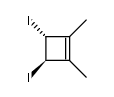 3r,4t-diiodo-1,2-dimethyl-cyclobutene Structure