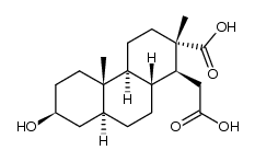 3β-Hydroxy-16,17-seco-5α-androstane-16,17-dioic acid Structure