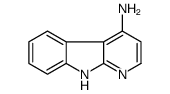 4-氨基α-咔啉结构式