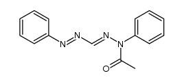 5-Acetyl-1,5-diphenyl-formazan Structure