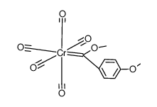 pentacarbonyl[(methoxy)(4-methoxybenzylidene)]chromium(0) Structure