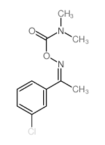 Ethanone,1-(3-chlorophenyl)-, O-[(dimethylamino)carbonyl]oxime (9CI)结构式