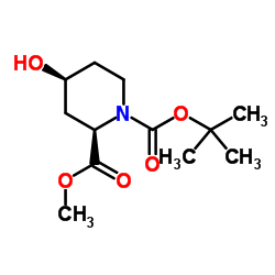 (2R,4S)-N-BOC-4-羟基哌啶-2-甲酸甲酯图片