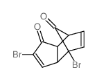 2,4-Dibromo-3a,4,7,7a-tetrahydro-1H-4,7-methanoindene-1,8-dione Structure