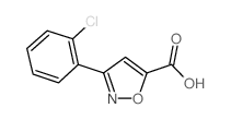 3-(2-CHLOROPHENYL)-5-ISOXAZOLECARBOXYLIC ACID Structure