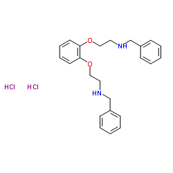 双(O-乙基苄胺)邻苯二酚盐酸盐结构式