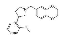 (S)-1-((2,3-dihydrobenzo[b][1,4]dioxin-6-yl)methyl)-3-(2-methoxyphenyl)pyrrolidine Structure