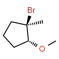 Cyclopentane, 1-bromo-2-methoxy-1-methyl-, (1R,2R)-rel- (9CI) Structure