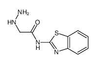 Acetamide, N-2-benzothiazolyl-2-hydrazino- (9CI) Structure