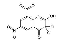 3,3-dichloro-6,8-dinitro-1H-quinoline-2,4-dione结构式