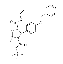 (4S,5R)-2,2-Dimethyl-4-[4-(phenylmethoxy)phenyl]-N-Dimethylethoxycarbonyl-3,5-oxazolidinecarboxylic Acid Ethyl Ester picture