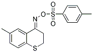 6-METHYL-4-(([(4-METHYLPHENYL)SULFONYL]OXY)IMINO)THIOCHROMANE结构式