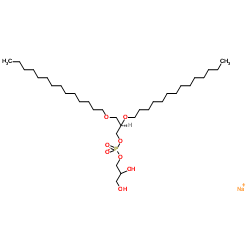 1,2-di-O-tetradecyl-sn-glycero-3-phospho-(1'-rac-glycerol) (sodium salt) Structure