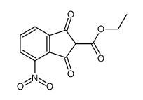 4-nitroindan-1,3-dione-2-carboxylic acid ethyl ester Structure