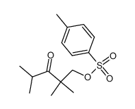 2,2,4-trimethyl-3-oxopentyl 4-methylbenzenesulfonate Structure