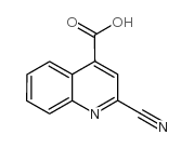 2-氰基喹啉-4-羧酸结构式