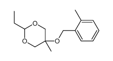 2-ethyl-5-methyl-5-[(2-methylphenyl)methoxy]-1,3-dioxane Structure