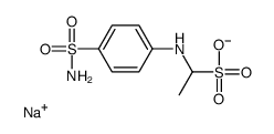 sodium,1-(4-sulfamoylanilino)ethanesulfonate结构式