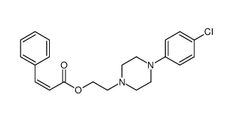 2-[4-(4-chlorophenyl)piperazin-1-yl]ethyl (E)-3-phenylprop-2-enoate Structure