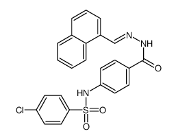 4-[(4-chlorophenyl)sulfonylamino]-N-(naphthalen-1-ylmethylideneamino)benzamide Structure