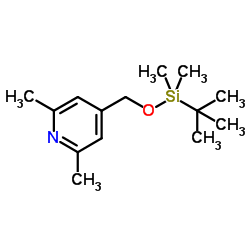 4-({[Dimethyl(2-methyl-2-propanyl)silyl]oxy}methyl)-2,6-dimethylpyridine结构式