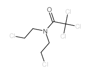 Acetamide,2,2,2-trichloro-N,N-bis(2-chloroethyl)- structure