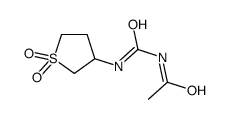 Acetamide, N-[[(tetrahydro-1,1-dioxido-3-thienyl)amino]carbonyl]- (9CI) Structure