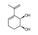 (1S,2R)-3-isopropenylcyclohex-3-ene-1,2-diol结构式