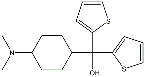 α-[4-(Dimethylamino)cyclohexyl]-α-(2-thienyl)-2-thiophenemethanol结构式