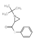 2-Aziridinecarbothioicacid, 1-(1,1-dimethylethyl)-, S-phenyl ester structure