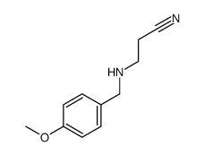 3-[(4-methoxyphenyl)methylamino]propanenitrile Structure