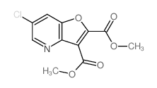 Furo[3,2-b]pyridine-2,3-dicarboxylicacid, 6-chloro-, 2,3-dimethyl ester structure