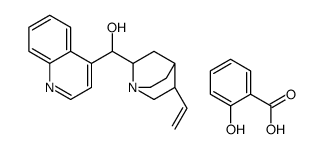 (5-ethenyl-1-azabicyclo[2.2.2]octan-2-yl)-quinolin-4-ylmethanol,2-hydroxybenzoic acid结构式