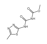 4-(5-methyl-[1,3,4]thiadiazol-2-yl)-allophanic acid methyl ester Structure