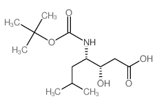 Boc-Sta(3s,4s)-OH Structure