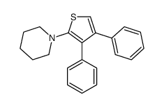 1-(3,4-diphenylthiophen-2-yl)piperidine Structure