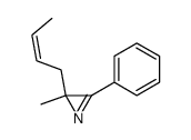 (Z)-2-(2-Butenyl)-2-methyl-3-phenyl-2H-azirin结构式