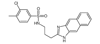 Benzenesulfonamide, 3-chloro-4-methyl-N-[3-(1H-naphth[2,3-d]imidazol-2-yl)propyl]- (9CI) picture