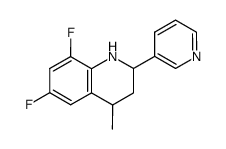 6,8-Difluoro-4-methyl-2-pyridin-3-yl-1,2,3,4-tetrahydro-quinoline Structure