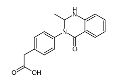 2-[4-(2-methyl-4-oxo-1,2-dihydroquinazolin-3-yl)phenyl]acetic acid结构式