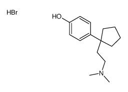 4-[1-[2-(dimethylamino)ethyl]cyclopentyl]phenol,hydrobromide结构式