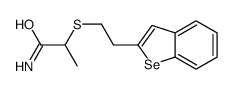 2-[2-(1-benzoselenophen-2-yl)ethylsulfanyl]propanamide结构式