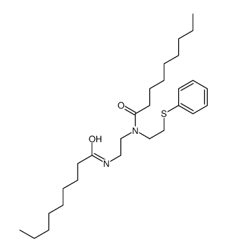 N-[2-[nonanoyl(2-phenylsulfanylethyl)amino]ethyl]nonanamide Structure