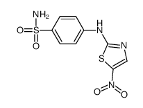 4-[(5-nitro-1,3-thiazol-2-yl)amino]benzenesulfonamide结构式