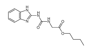 N-(1H-benzoimidazol-2-ylcarbamoyl)-glycine butyl ester Structure