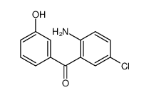 (2-氨基-5-氯苯基)(3-羟基苯基)甲酮结构式