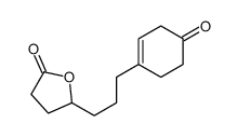 5-[3-(4-oxocyclohexen-1-yl)propyl]oxolan-2-one结构式